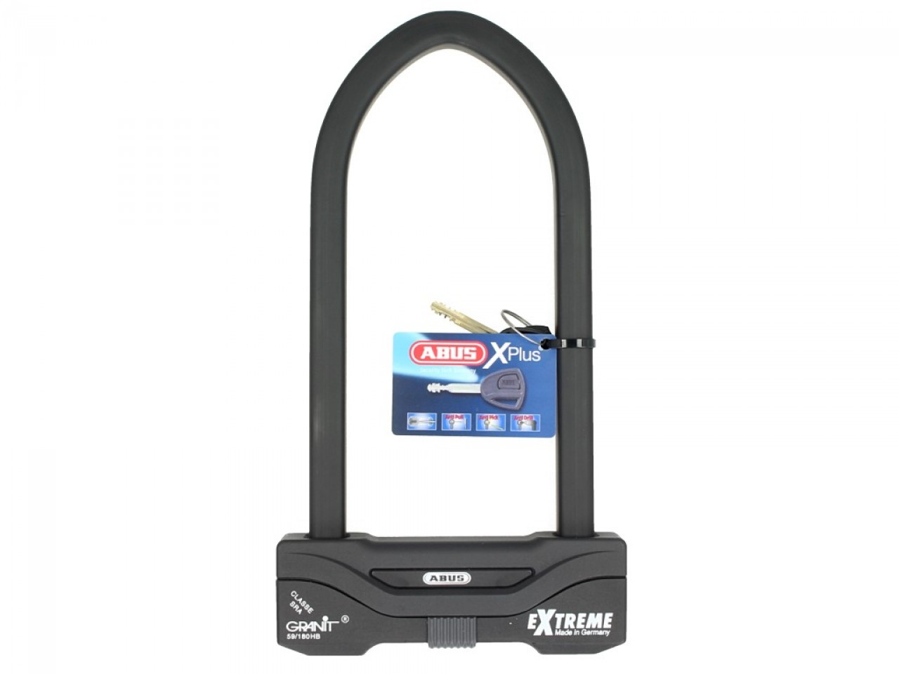 ABUS U-lock 260x111 Granit Extreme Plus 59 per moto, scooter e Vespa