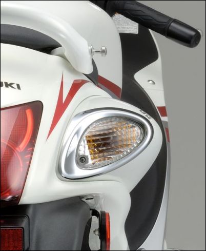 Copertura indicatore di direzione, cromata per Suzuki GSX1300R Hayabusa BJ. 2008-2012/ GSX1300R Hayabusa BJ. 2013-2017