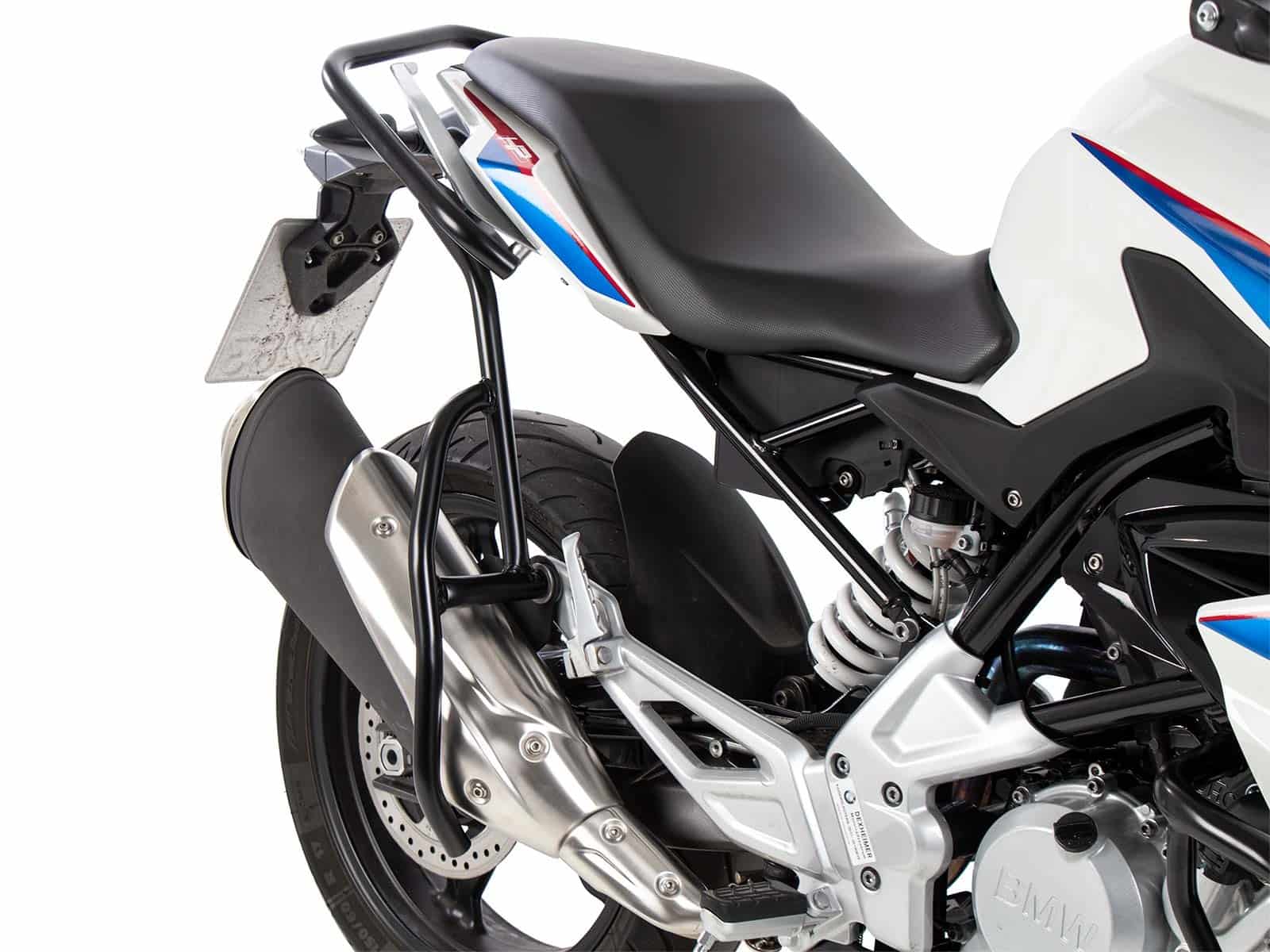 Barra di protezione posteriore aggiuntiva nera per BMW G 310 R (16-) Hepco & Becker