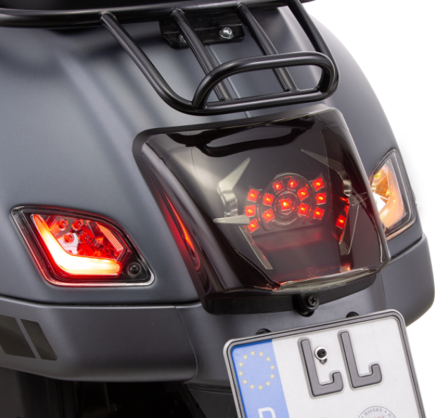 Kit indicatori di direzione anteriori e posteriori per Vespa GTS/GTS Super/GTV/GT 60/GT/GT L ('03-'13), trasparente