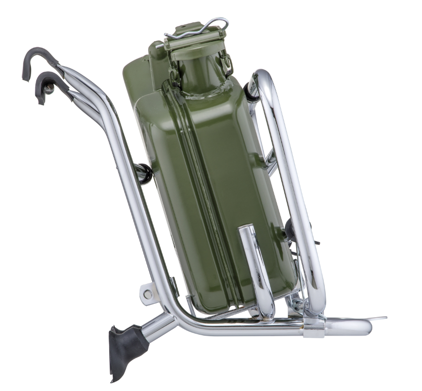 Portapacchi anteriore per Vespa PX 80-200cc, pieghevole, nero
