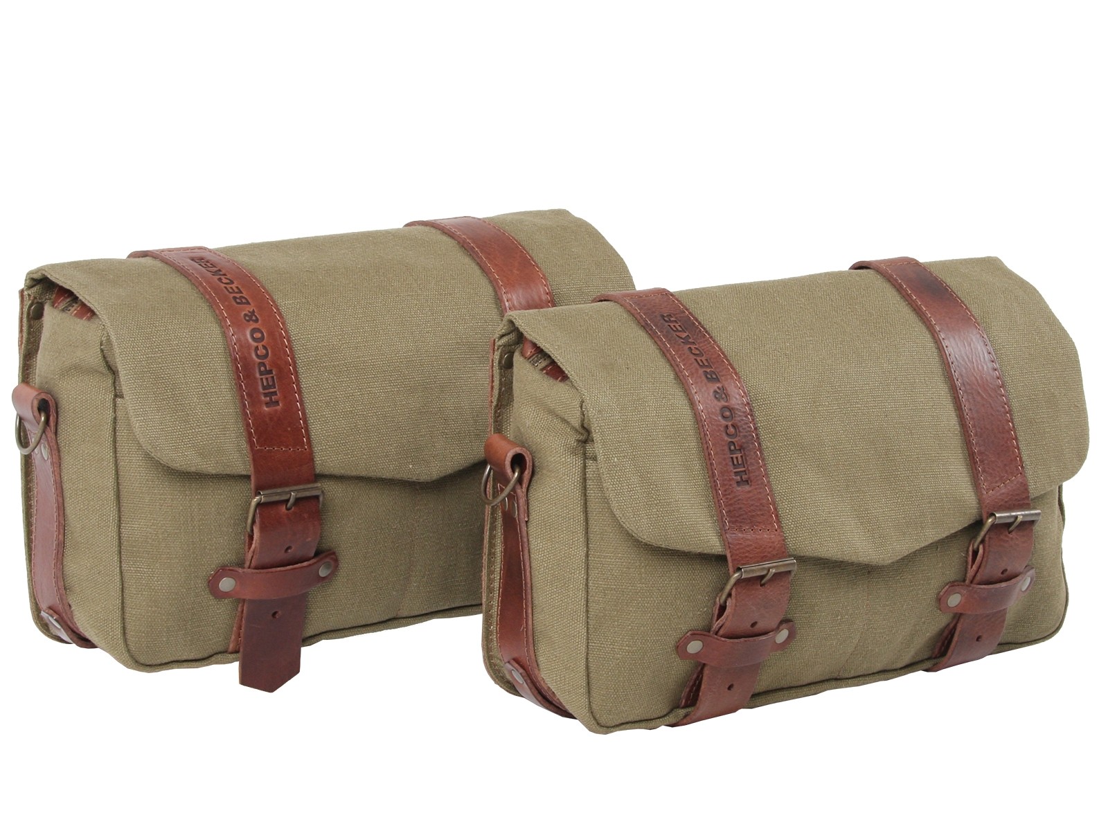 Set di borse da corriere LEGACY M/M verde per portapacchi C-Bow Hepco & Becker