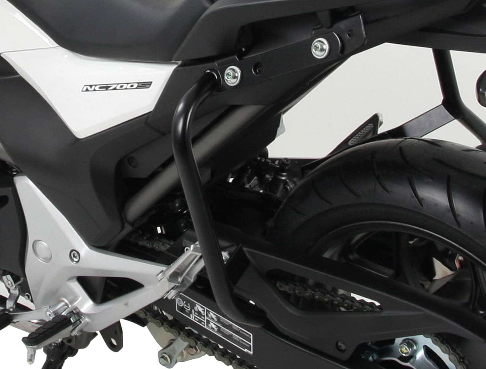 Barra di protezione posteriore nera per Honda NC 700 S (12-13) /750 S/DCT (14-20) Hepco & Becker