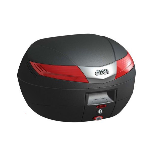 V40 MONOKEY Bauletto 40 litri nero opaco con catarifrangenti rossi Givi