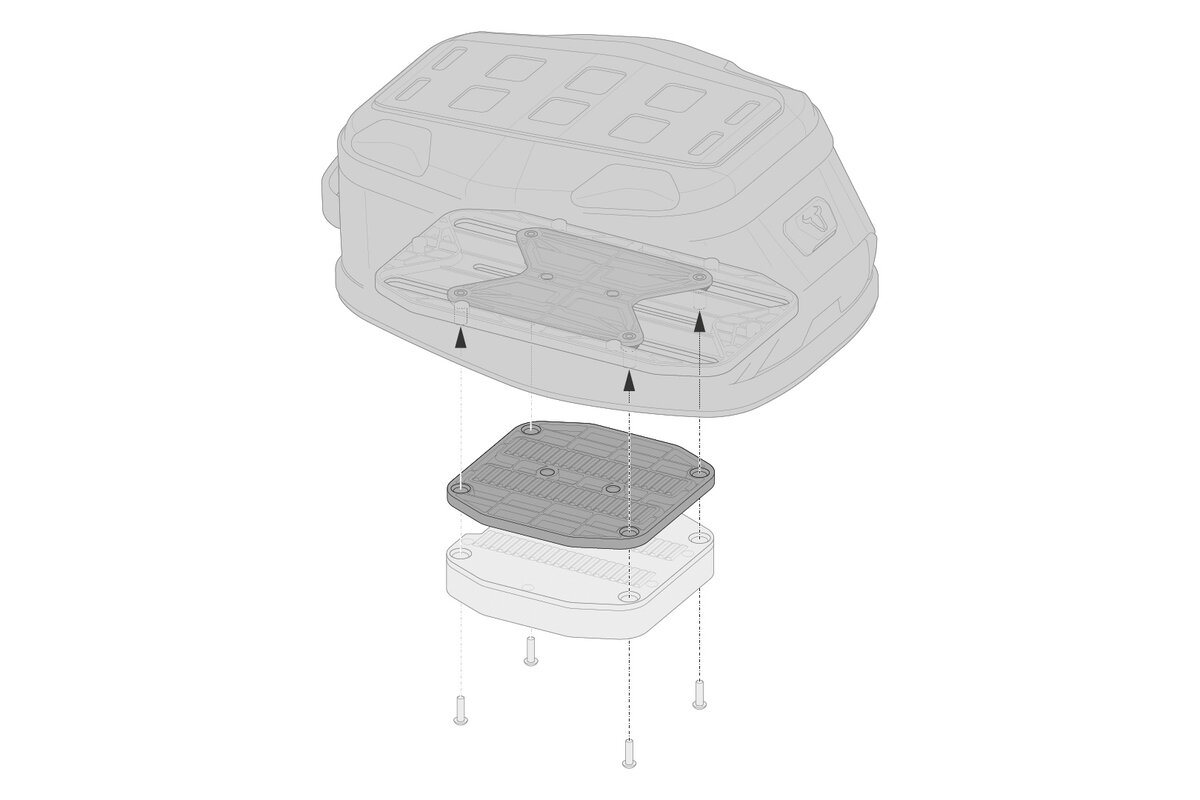 SW-Motech Elemento di aumento per l'anello del serbatoio PRO Aumenta di 6 mm SW-Motech