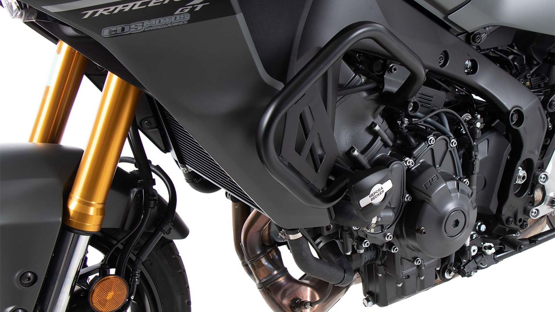 Barra di protezione motore inclusa protezione per Yamaha Tracer 9 / GT (2021-) Hepco & Becker