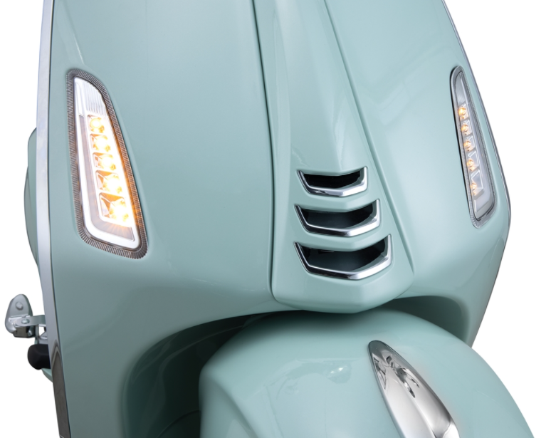 Kit frecce anteriore sinistra/​destra per Vespa Primavera/​Sprint 50ccm 2T/​4T, trasparente