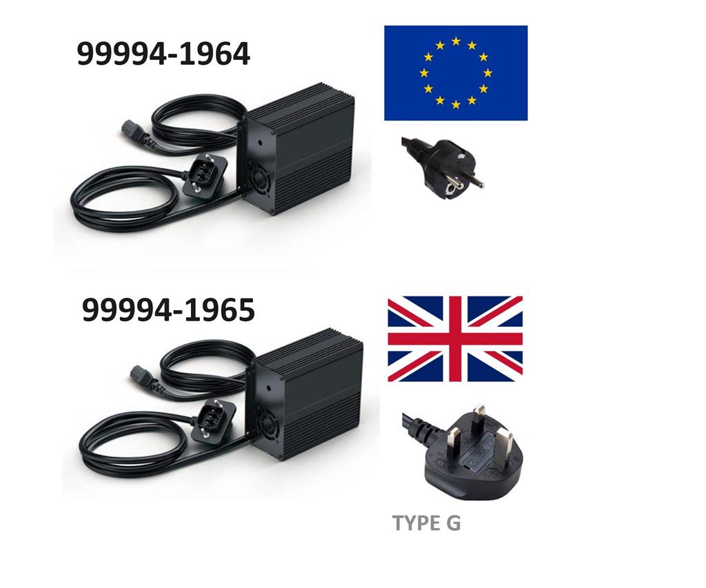 Caricabatterie (spina UK) per Kawasaki Ninja e-1 / Z e-1 (24-) Originale