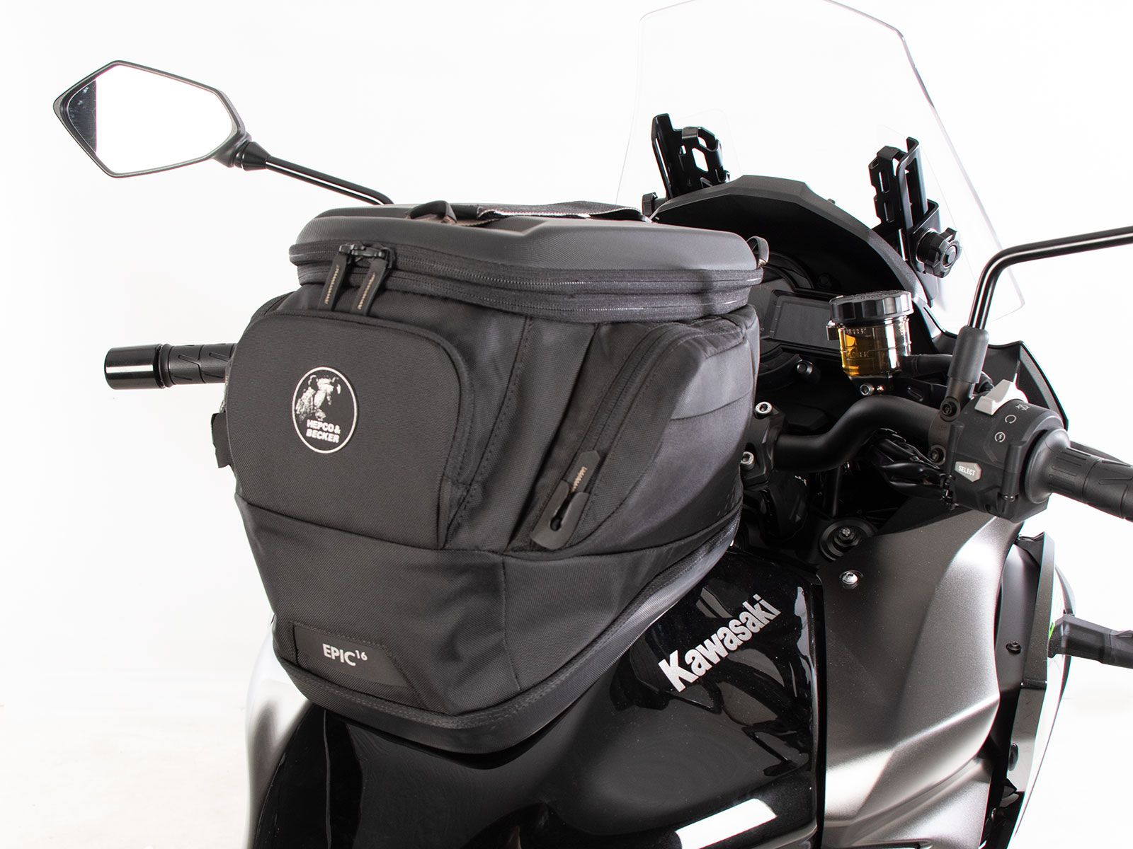 Anello serbatoio di base con blocco borsa serbatoio per Kawasaki Versys 1100 /SE (25- ) Hepco & Becker