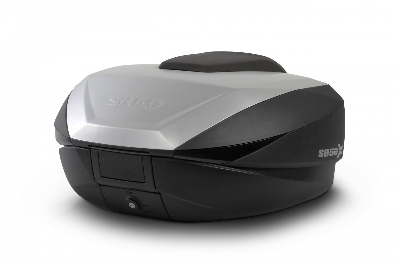 Baule Shad SH59X, nero con coperchio in alluminio, 58 l