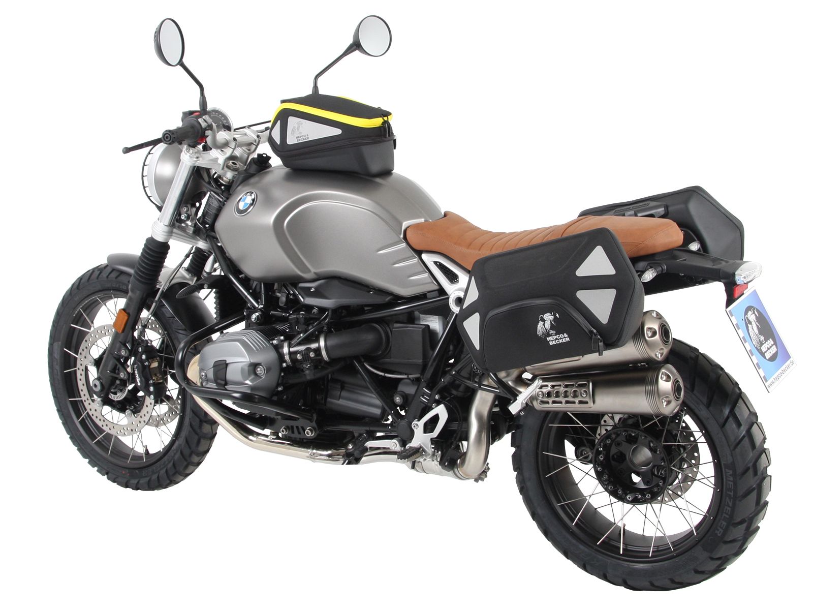 Anello serbatoio di base con blocco borsa serbatoio per BMW R nineT Scrambler (16-23) Hepco & Becker