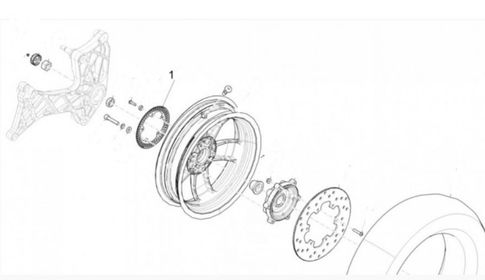 Sensore ABS ruota (+10 kmh/) per Vespa GTS 300 HPE
