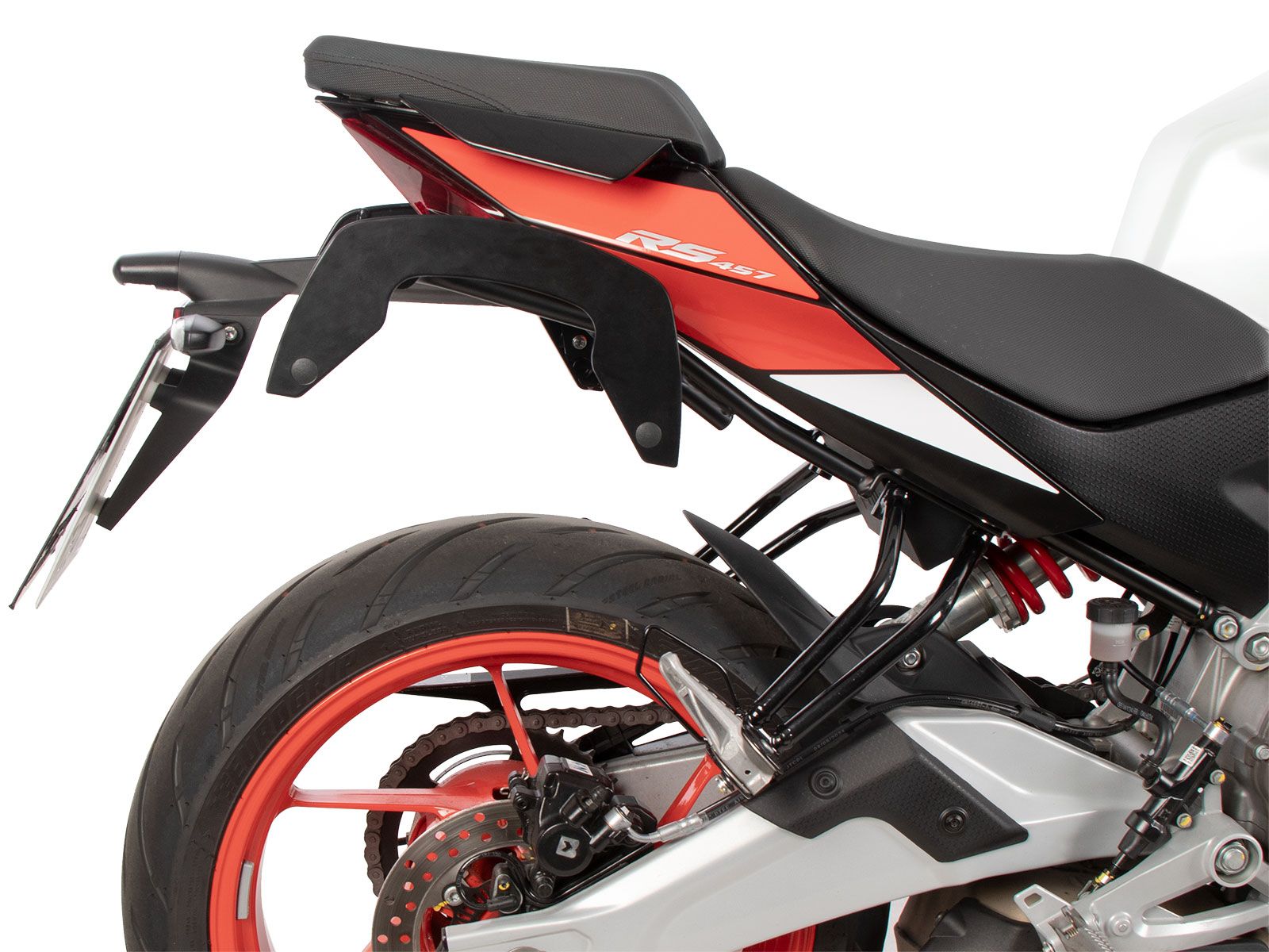 Portapacchi laterale C-Bow nero per Aprilia RS 457 (24-) Hepco & Becker