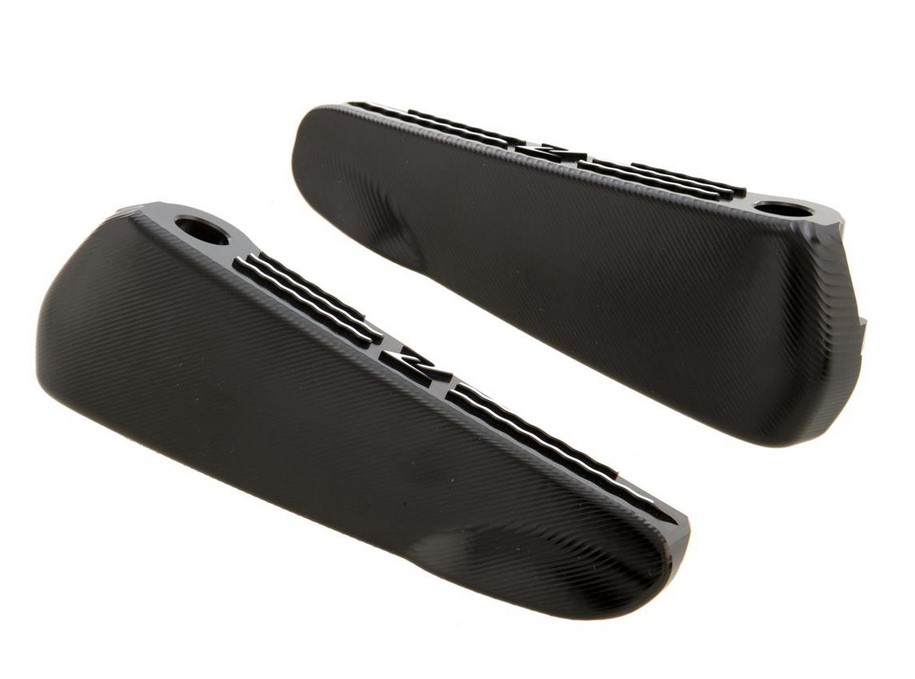 Pedane, destra e sinistra per Vespa GTS/GTS Super/GTV/GT 60/GT/GT L 125-300cc, nero