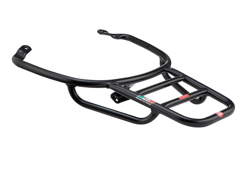 Portapacchi posteriore per Vespa Primavera /Sprint /Elettrica 50-150ccm, nero