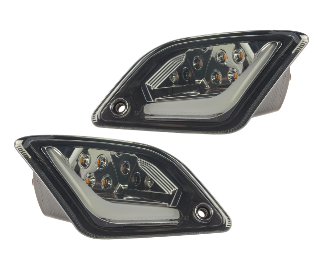 Kit indicatori di direzione anteriori e posteriori per Vespa GTS/GTS Super/GTV 125-300cc ('14-), colorati