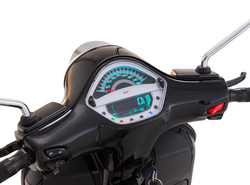 Contagiri/tachimetro per Vespa GTS/GTS Super/GTS SuperSport, 125-300cc (-'14), argento