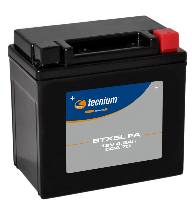 Batteria Tecnium senza manutenzione attivata in fabbrica - BTX5L