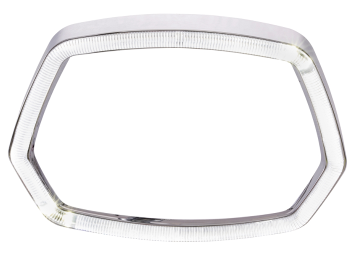 Anello fanale cromato Anello luminoso a LED per Vespa Sprint 50ccm 2T/​4T ('13-'18)