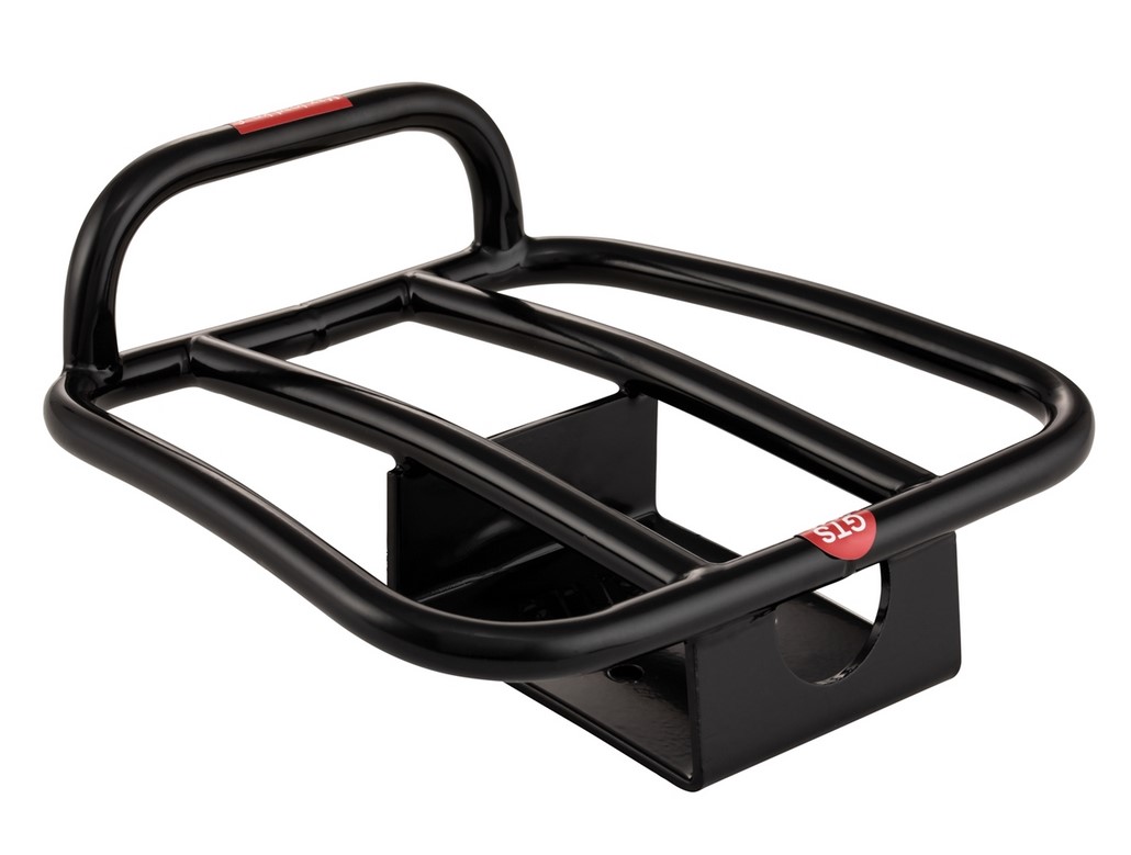 Portapacchi posteriore anni '70 per Vespa GTS / GTS Super HPE 125-300 ('19-), nero lucido