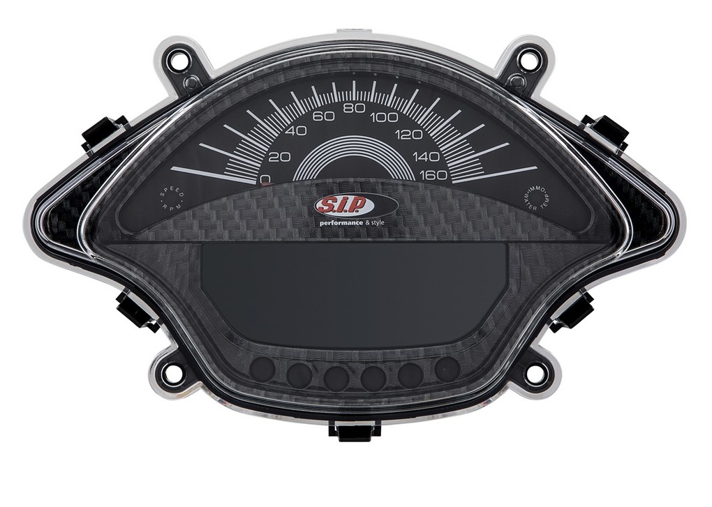 Contagiri / tachimetro per Vespa GTS/GTS Super 300cc FL ('14-), carbon-look