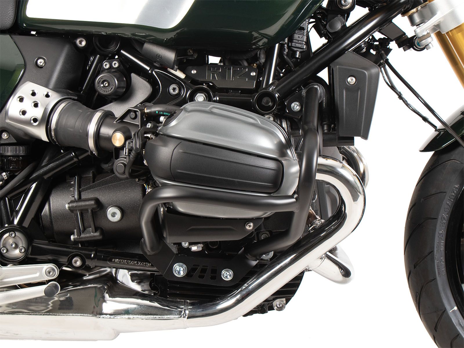 Protezione motore nera per BMW R 12 (24-) Hepco & Becker