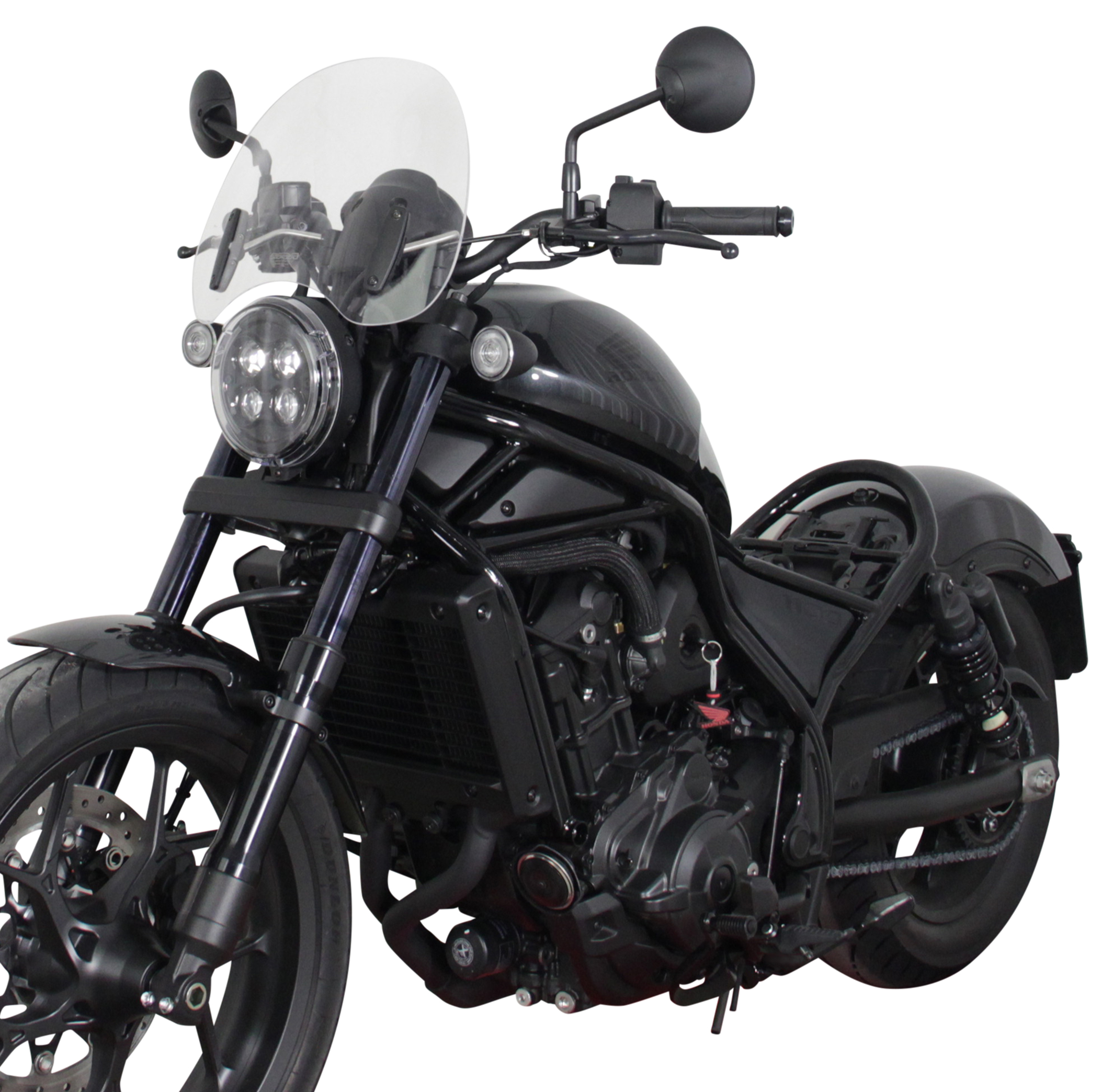 Cupolino Touring MRA "NTM" nero per Honda CMX 1100 Rebel (21-)