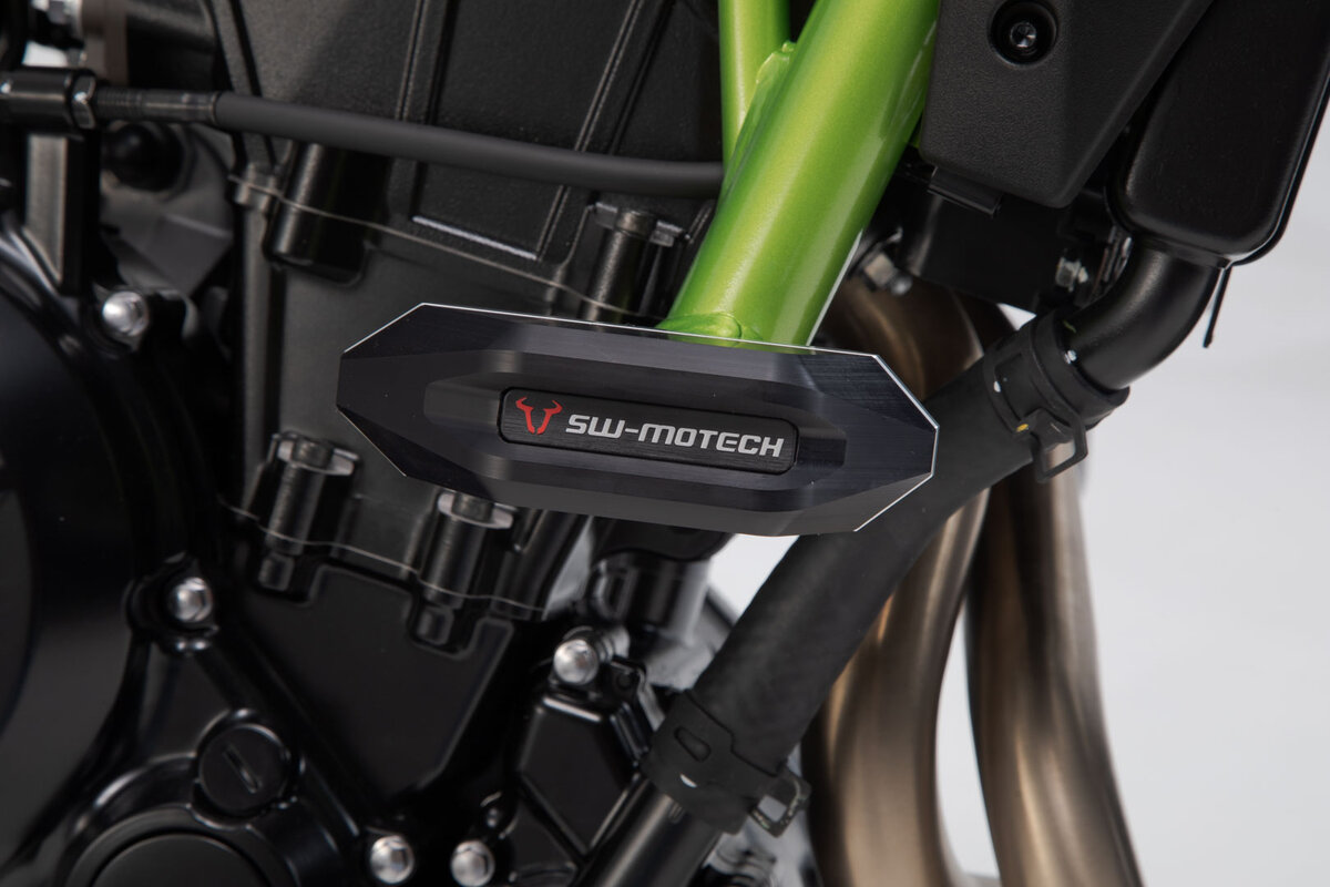 Kit crash pad SW-Motech nero per Kawasaki Z 650 /RS /S