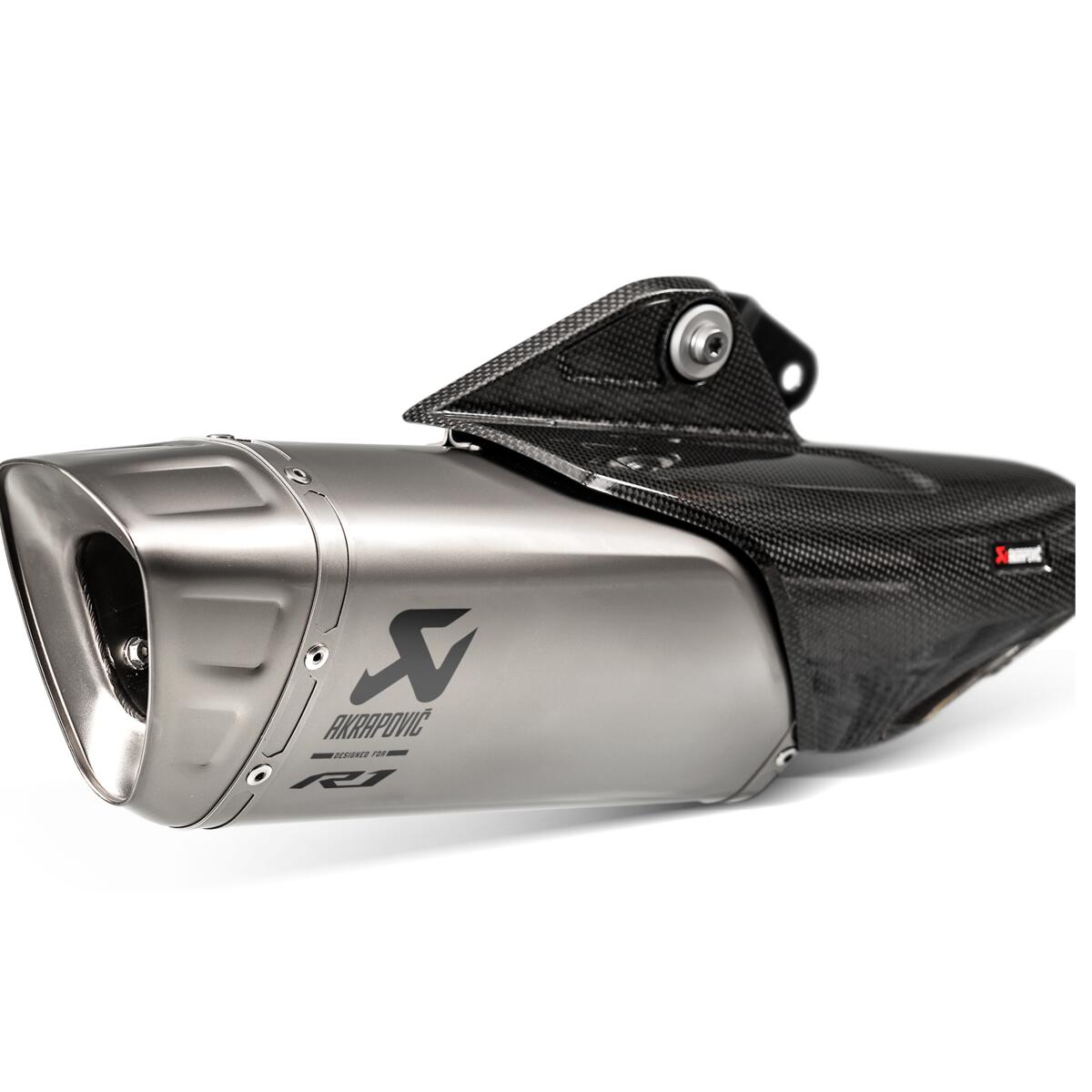 Terminale slip-on in titanio per YZF-R1 / YZF-R1M Akrapovic
