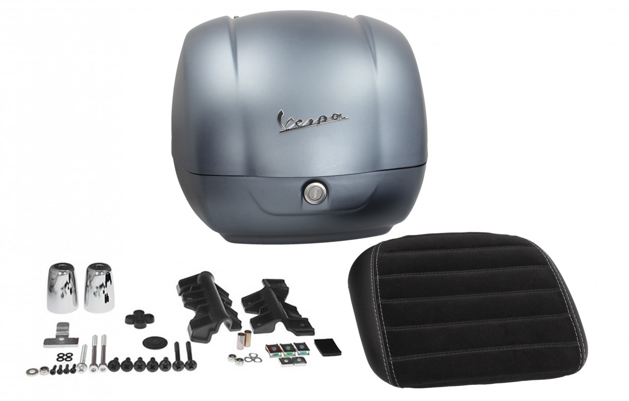 Bauletto originale grigio per Vespa Sei Giorni