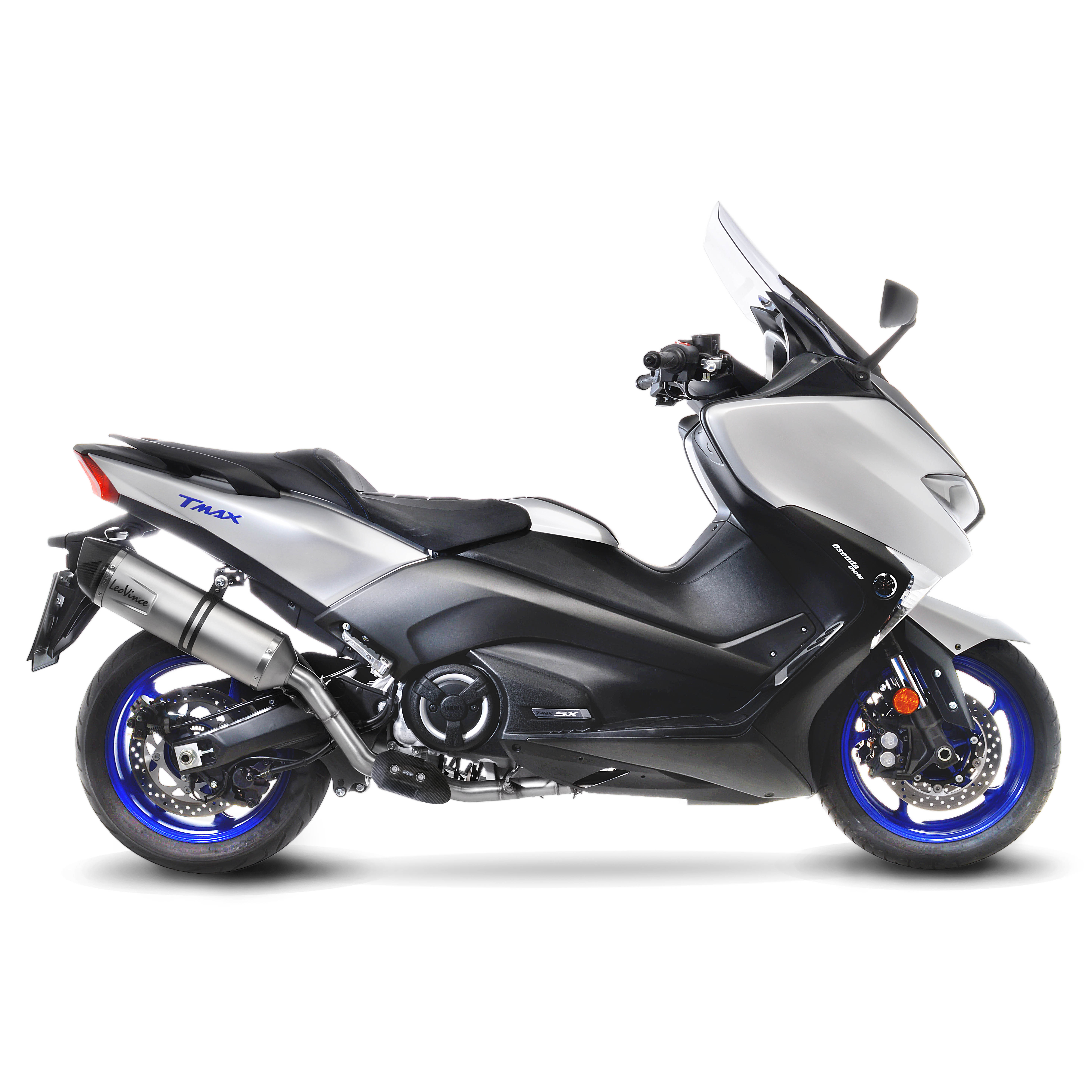 Impianto di scarico LeoVince completo SBK LV One Evo 2 per Yamaha T-MAX 530 ABS/DX/SX (Bj.17-19)