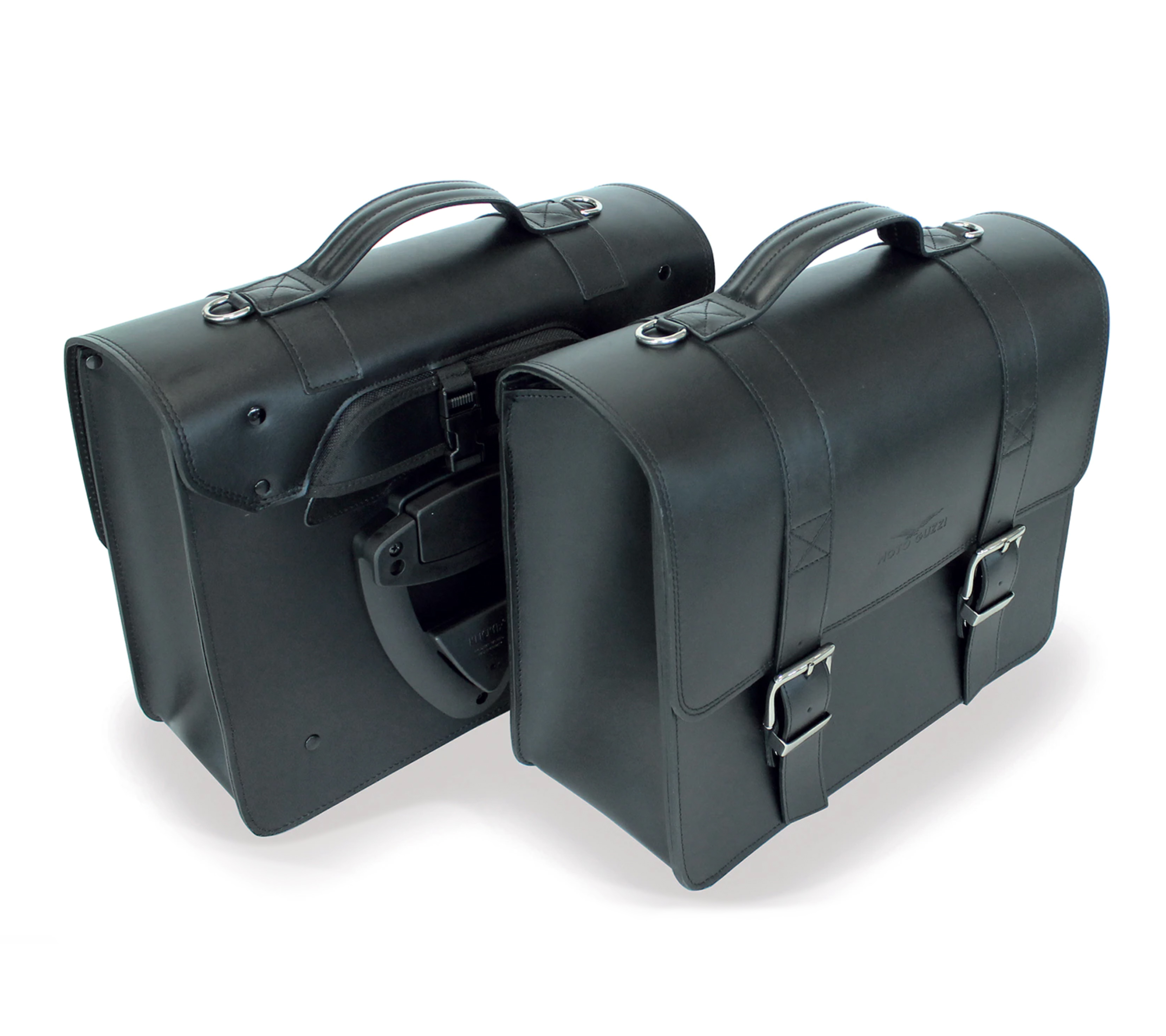 Borsa laterale, nera per Moto Guzzi V7 III/ V9 Bobber / Roamer/ Audace