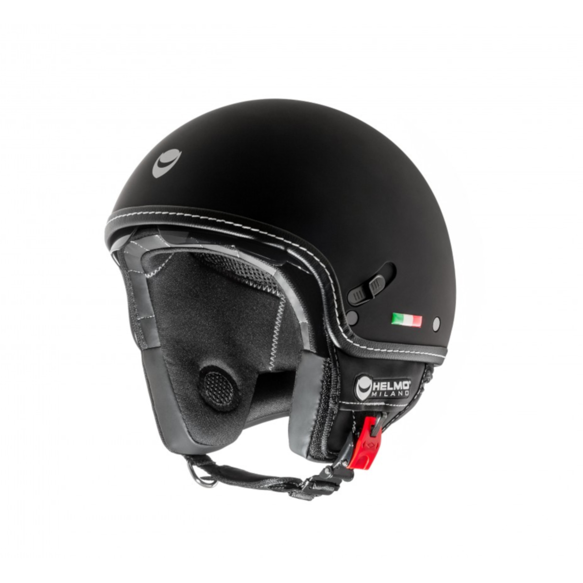 Helmo Milano Demi Jet, Puro Stile, nero, opaco