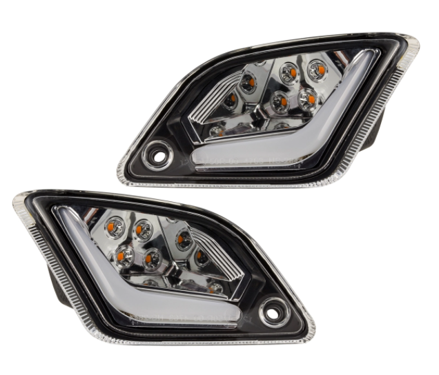 Kit indicatori di direzione anteriori e posteriori per Vespa GTS/GTS Super/GTV 125-300cc ('14-), trasparente