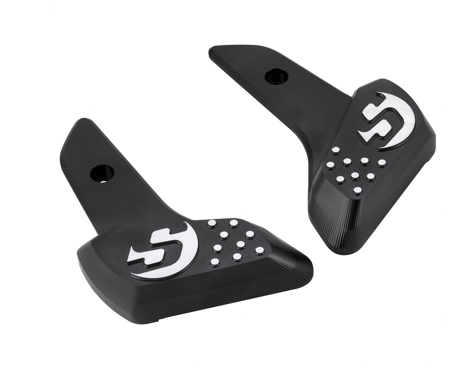 Poggiapiedi destro e sinistro per Vespa Primavera /Sprint 50-150cc 2T/4T AC, nero