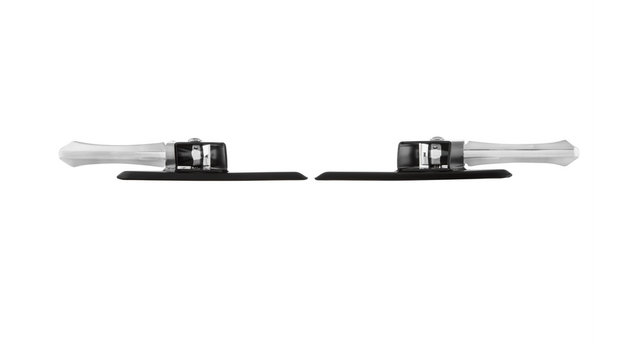 Pedane destra e sinistra per Vespa LX /LXV /S 50-150cc, nero/cromo
