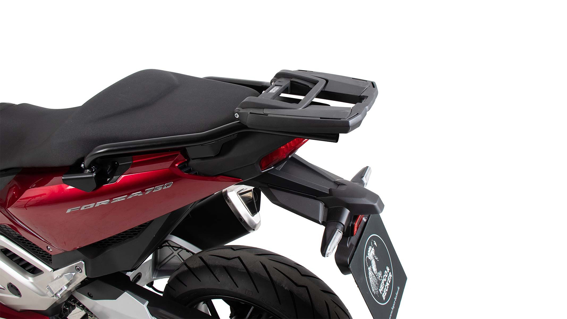 Easyrack porta bauletto nero per Honda NSS 750 Forza (21-) Hepco & Becker