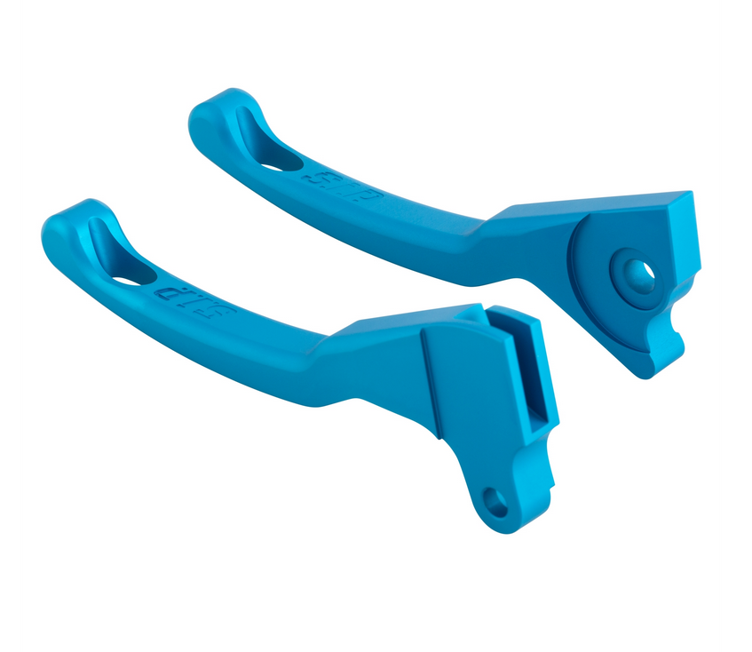 Set leva freno sportiva Shorty per Vespa LX /LXV /S /Primavera /Sprint 50-150ccm, blu opaco