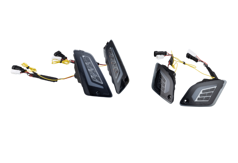 Kit indicatori di direzione ZELIONI anteriore e posteriore per Vespa GTS/GTS Super/GTV 125-300cc, colorati