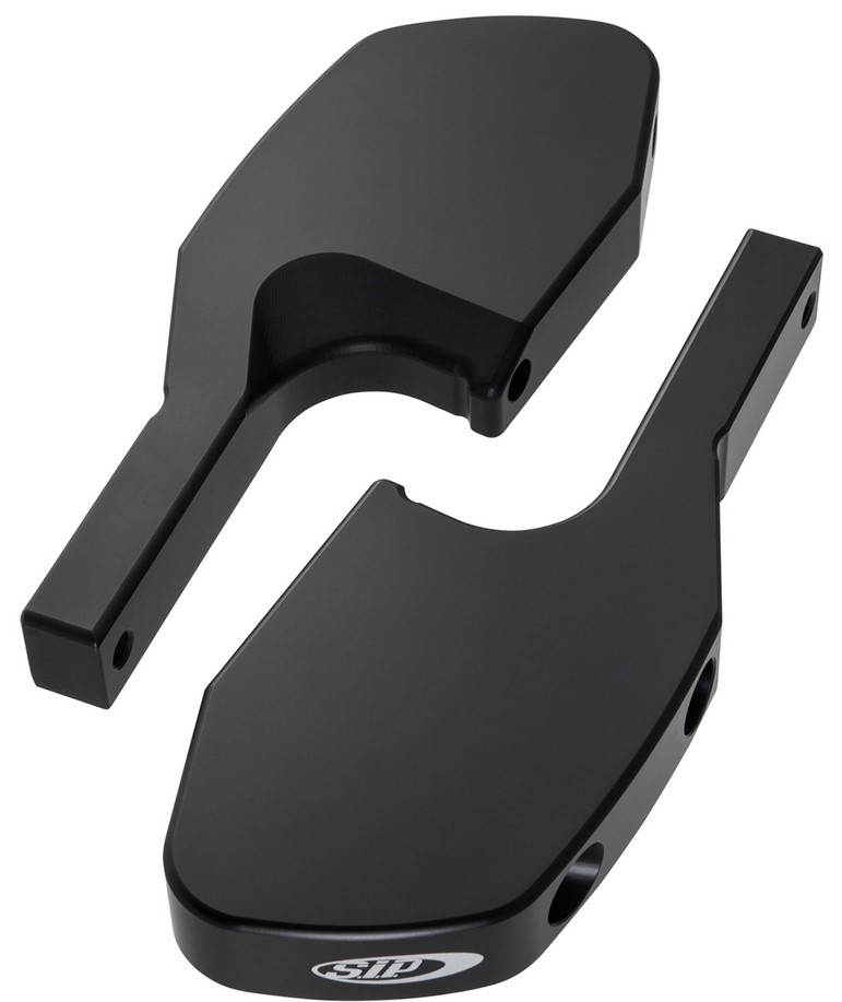 Adattatore poggiapiedi per Vespa GTS/GTS Super/GTV/GT 60/GT/GT L 125-300cc, nero opaco
