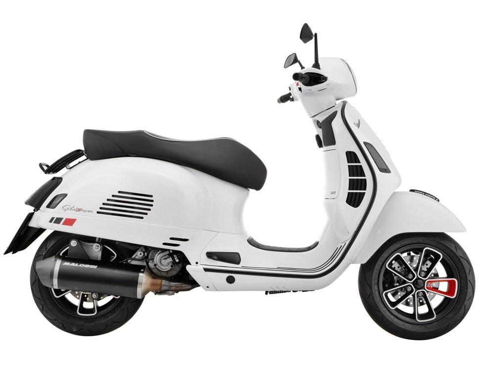 Portapacchi posteriore anni '70 per Vespa GTS / GTS Super HPE 125-300 ('19-), nero opaco