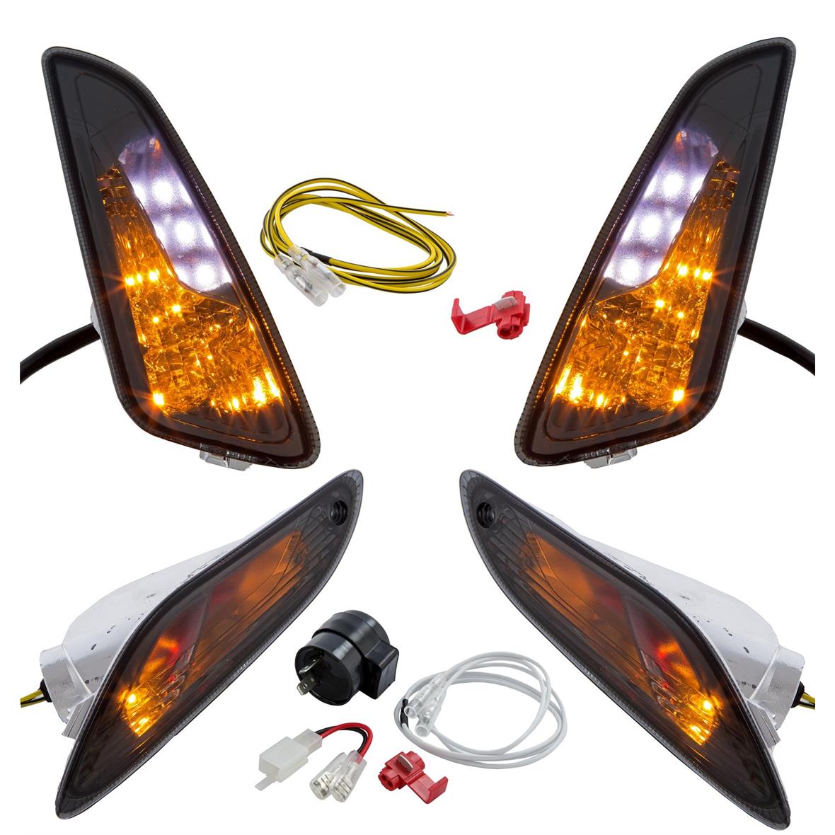 Set indicatori di direzione a LED colorati per Vespa Primavera/Sprint 50cc 2T/4T