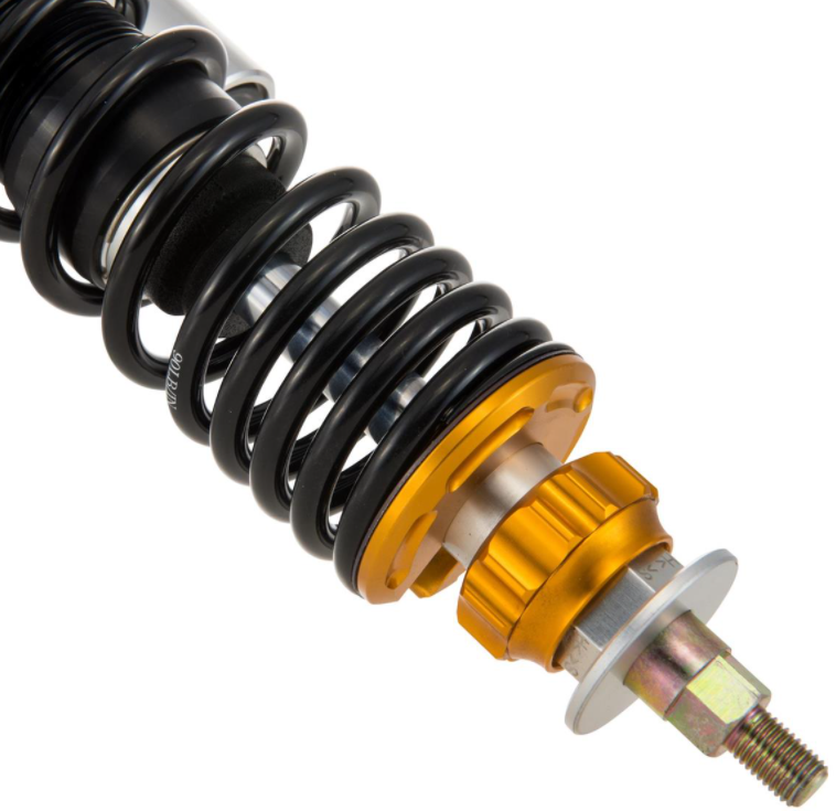 Ammortizzatore "Black Edition", anteriore per Vespa Primavera/Sprint 50 -150cc 2T/4T AC, argento/arancio