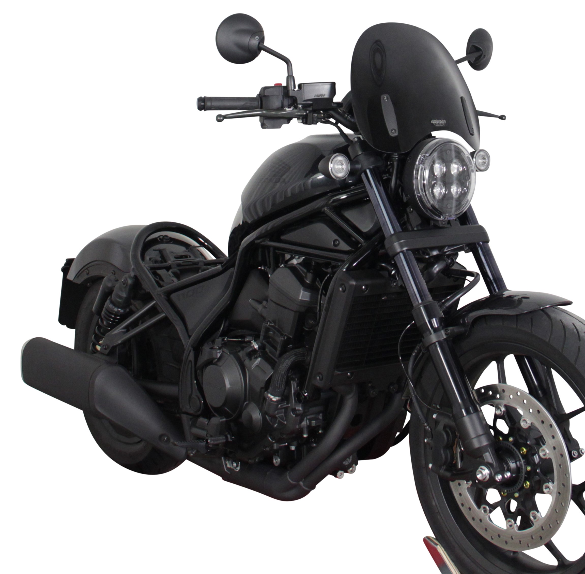 Cupolino Touring MRA "NTM" nero per Honda CMX 1100 Rebel (21-)