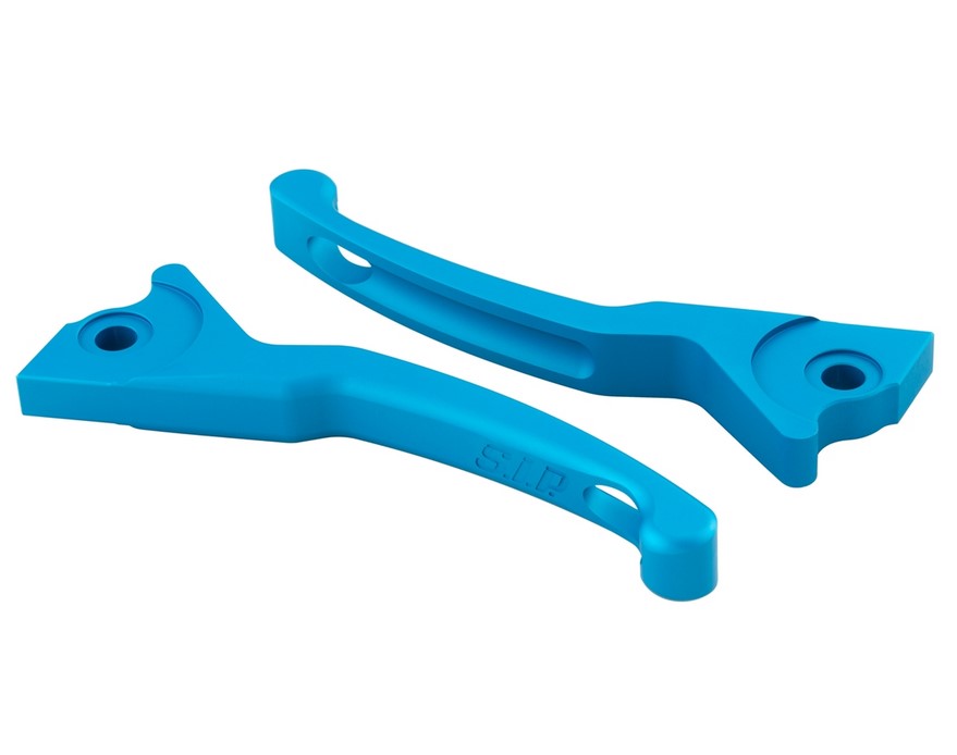 Set di leve sportive freno Shorty per Vespa, destra e sinistra, blu opaco