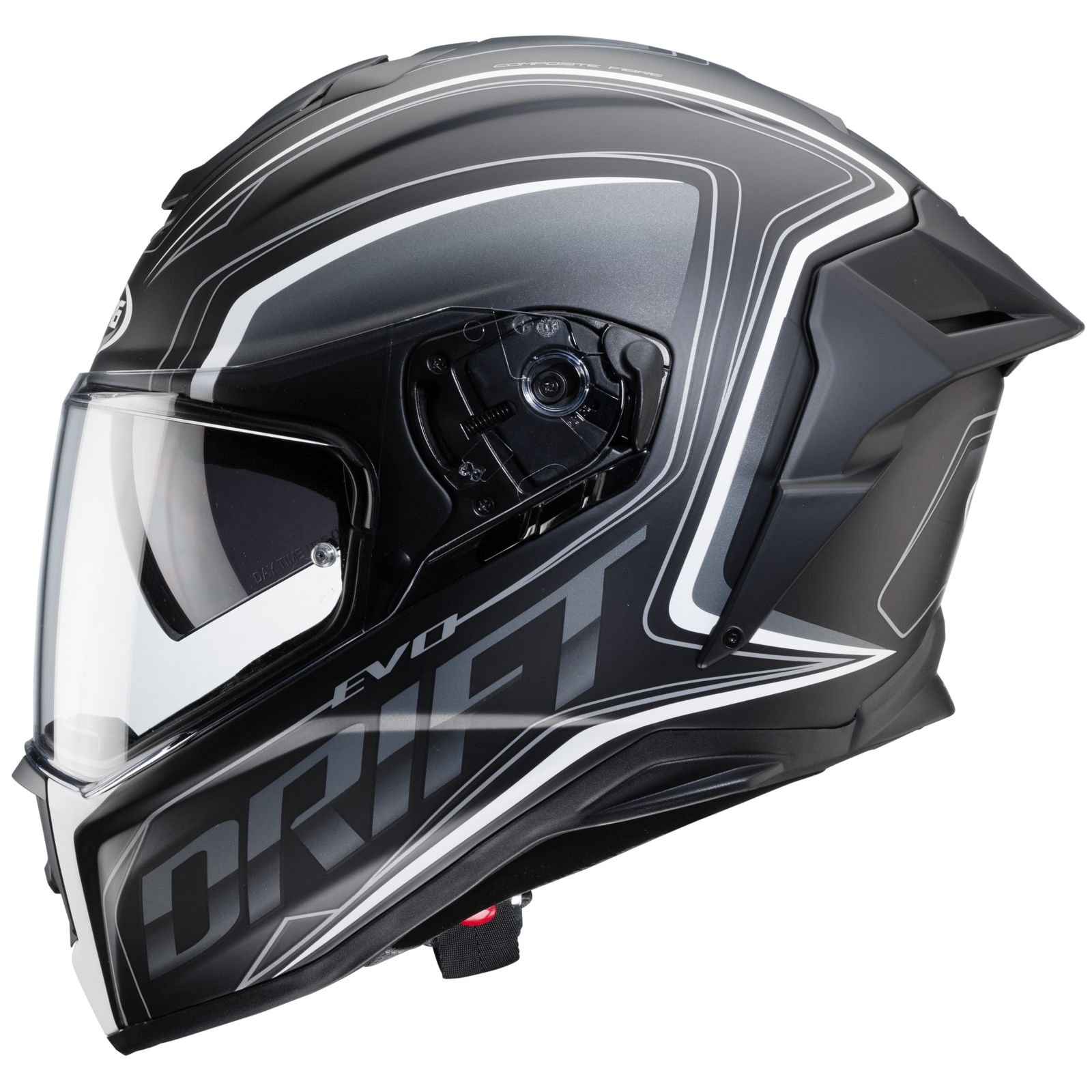 Caberg Casco Drift Evo Integra, nero opaco/grigio-bianco
