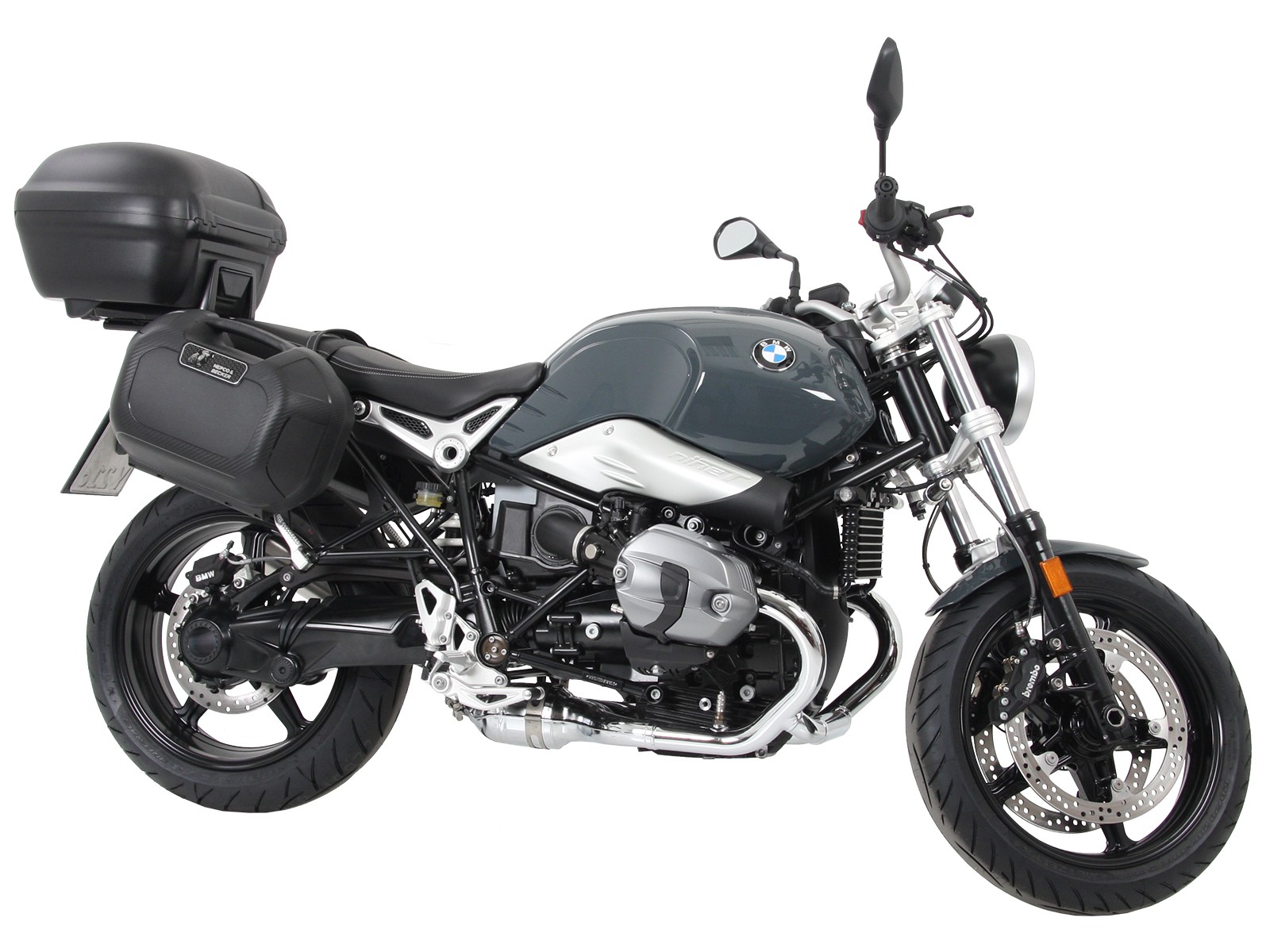 Easyrack porta bauletto nero per BMW R nineT Pure (17-23) Hepco & Becker