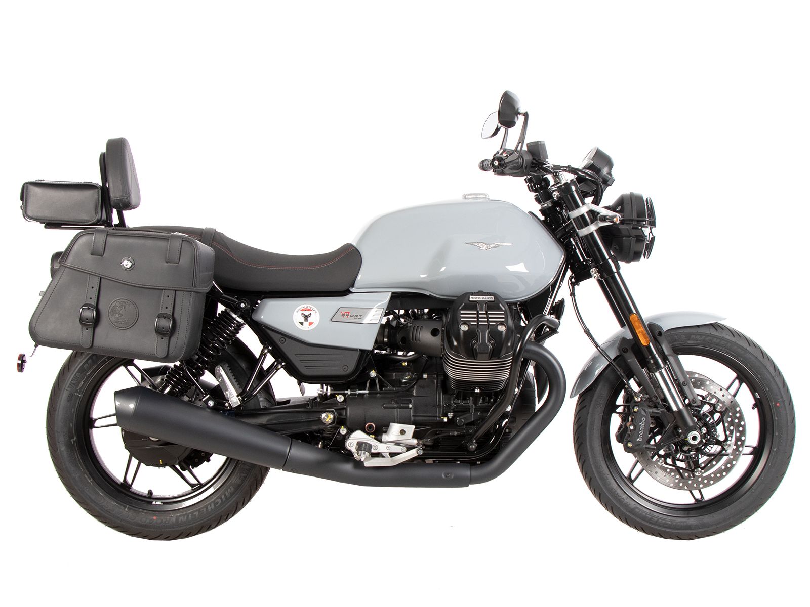 Sissybar con portapacchi nero per Moto Guzzi V7 850 Sport (25-) Hepco & Becker
