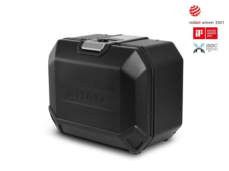 Borsa laterale Shad Terra TR47, sinistra, alluminio nero, 47 l