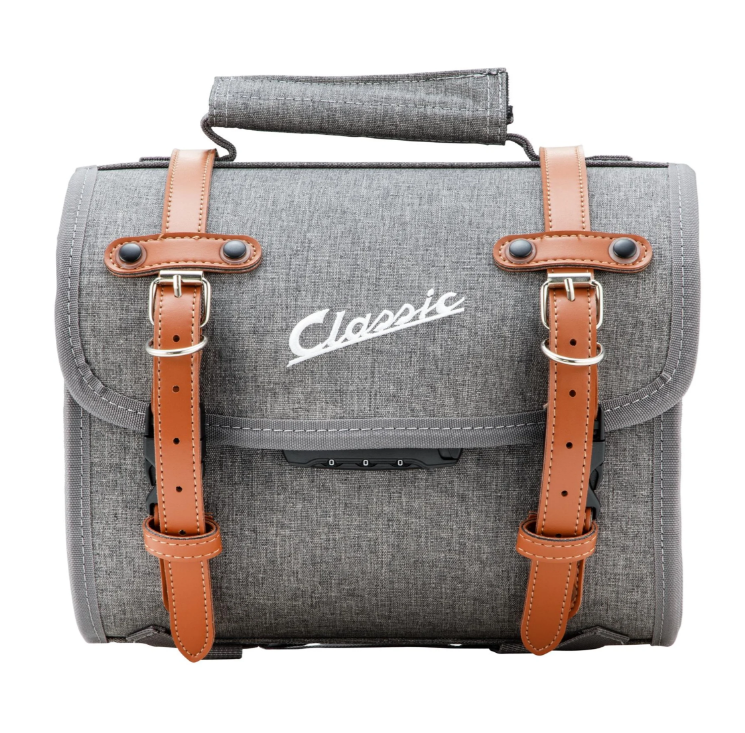 Borsa "Classic" piccola per Vespa, nylon, grigio
